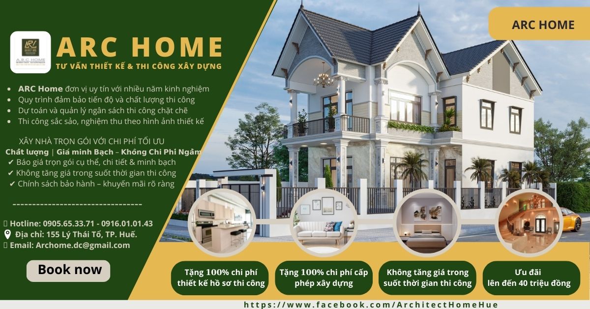 Công ty TNHH Thiết kế và Xây dựng ARC Home – Kiến tạo tổ ấm bền vững